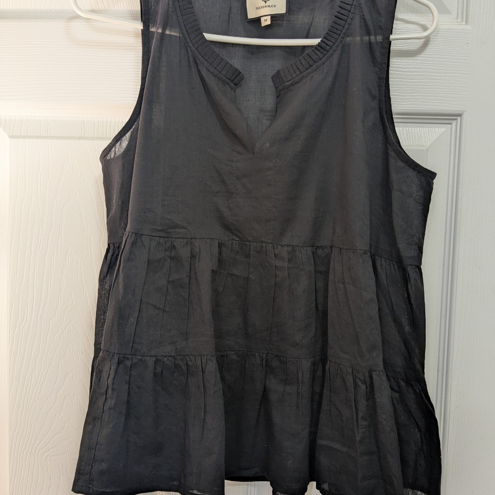 Women's Sleeveless Gray Top